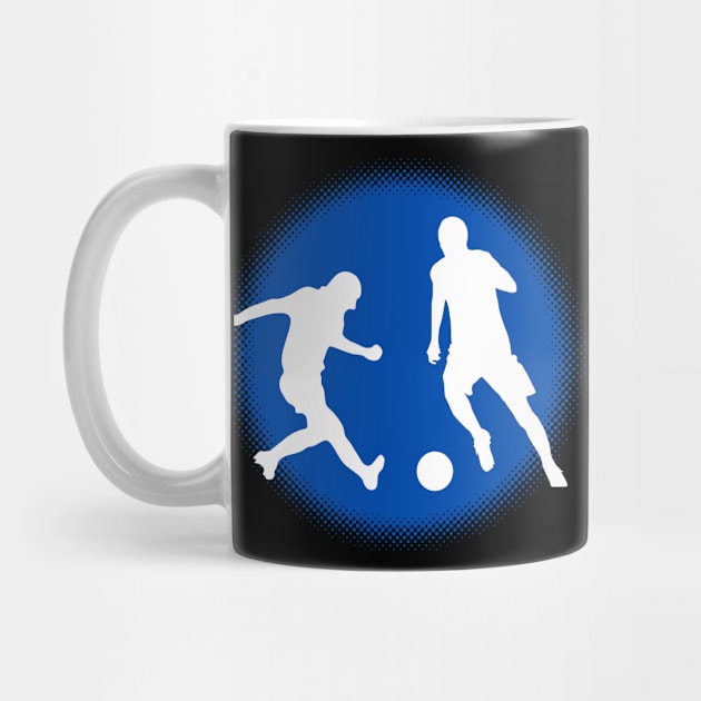 Soccer Player Footballer Training Duel by Foxxy Merch